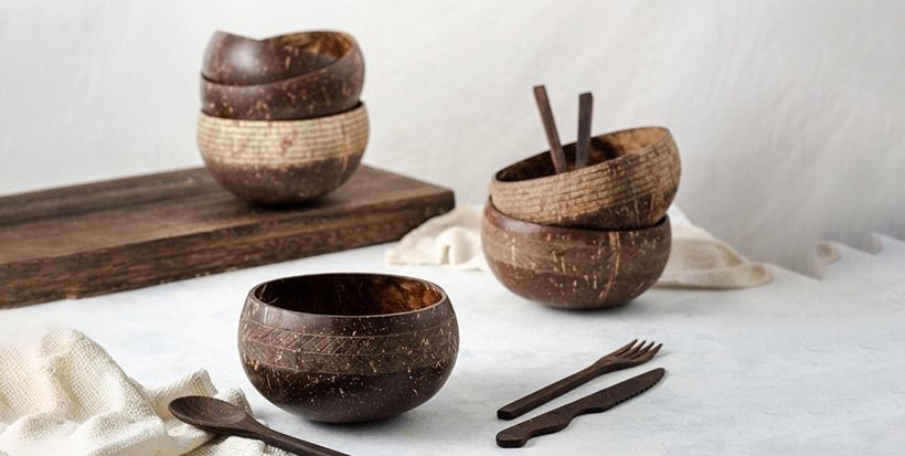 coconut shell bowl
